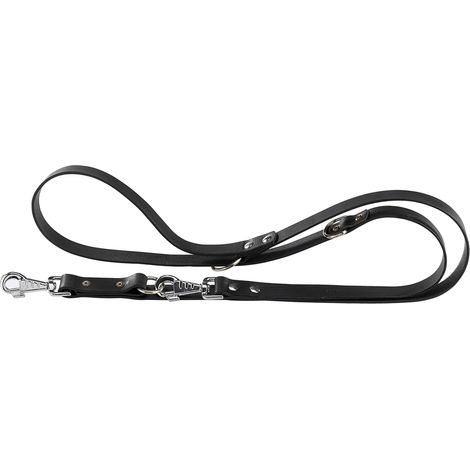 Ferplast NATURAL GA Guinzaglio in pelle vera per l'addestramento di cani - 2 colori e 3 misure. Variante GA12/200 - Misure: 12 mm x L 200 cm - Nero