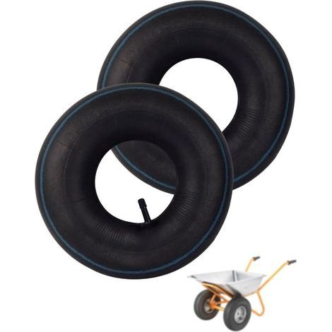 2-Piece Inner Tube 4.10 3.50-4 Trolley Wheeled Valve TR87, 4.10/3.50-4 Inner Tube for 4-Wheel Trolley - 4" Inner Tube (1/5)
