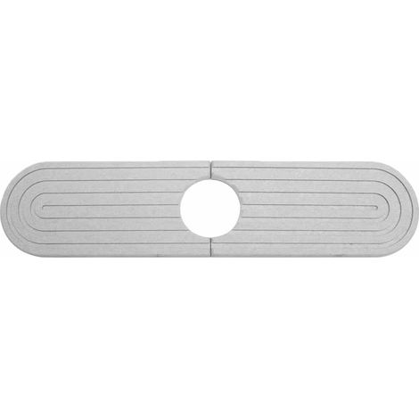 Tapis de robinet d'évier, tapis d'évier de cuisine, tapis de bonde d'évier, tapis anti-éclaboussures pour évier de cuisine, tapis de robinet absorbant en pierre, gris, 40 × 10 cm (1/5)