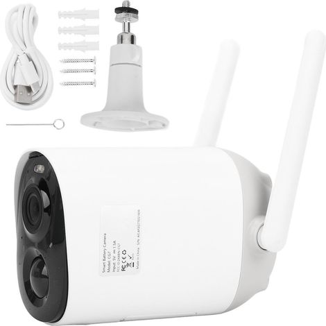 Caméra de Surveillance 2MP Sans Fil Extérieur 1080P Vision Nocturne Couleur Détection IA de Mouvement Audio Bidirectionnel Alimentée par Batterie (1/5)