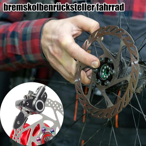 Outil d'alignement des freins à disque - clé de réglage des freins de vélo, régulateur de jeu avec 8 plaquettes de frein. Accessoires de rechange pour vélos de route, scooters et vélos de course. (1/4)