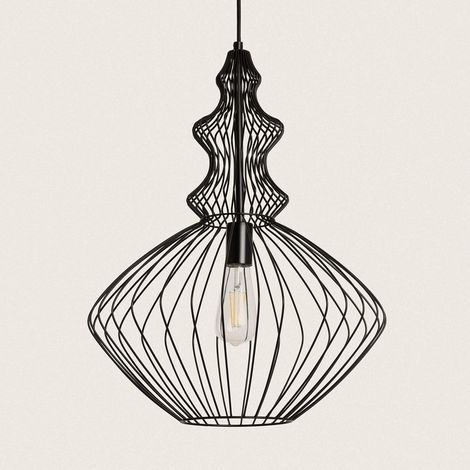 Suspension Métal Kelsie Noir