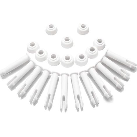 12 goupilles de piscine en plastique et 12 joints en caoutchouc, pour piscines Intex rondes à structure métallique de 13 à 24 pieds et piscines rectangulaires à structure métallique, Intex 28270-28273 (1/5)
