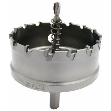 Industrial Grade Heavy Duty Carbide Bi-Metal Hole Saw Cutting Stainless Steel Hole 3-1/8(80mm) (1/5)