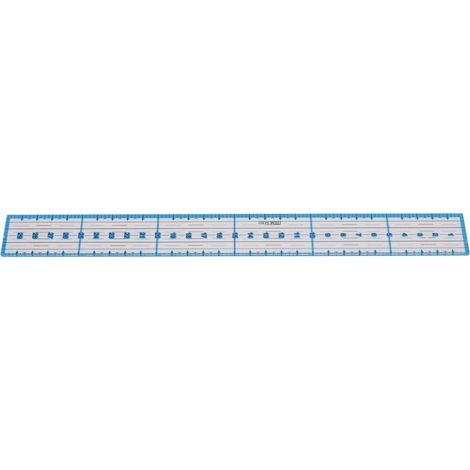 Règle de couture Tetragonum Easy Cut DIY en acrylique avec revêtement antidérapant pour la mesure, le dessin et les loisirs créatifs. (1/5)