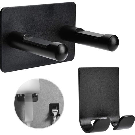 Wandmontierter Haartrocknerhalter aus Aluminiumlegierung mit Stecker für das Badezimmer (1/5)