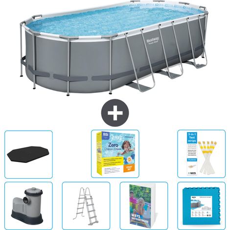 Bestway Power Steel Oval - 549x274x122 cm - 8-teilig S566