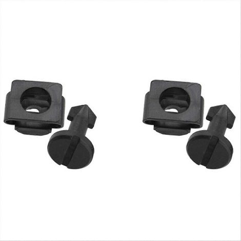 2 vis de fixation pour cache-moteur, passage de roue, plastique noir (1/5)