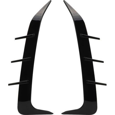GARRYFIZH 2 pièces Spoiler de pare-chocs arrière Noir brillant Cache de prise d'air inférieure Cadre de garniture pour X6 G06 M Sport 2019 à 2023