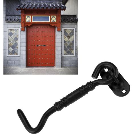 Loquet de porte de cabanon/porte de garage/fenêtre en acier inoxydable noir 201 (1/5)