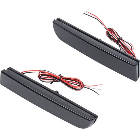 Feu stop arrière fumé 8355A039 compatible Mitsubishi Lancer Evolution X et Outlander, optique feux arrière teintée, remplacement direct, kit de 2 pièces (1/5)