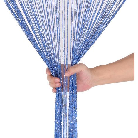 100 x 200cmCorde Rideaux Paillette Frange Panneau Fly Écran Pièce Diviseur Gland Rideau pour Portes, Porte,Windows,Maison Décoration, Événement Décoration (1/4)