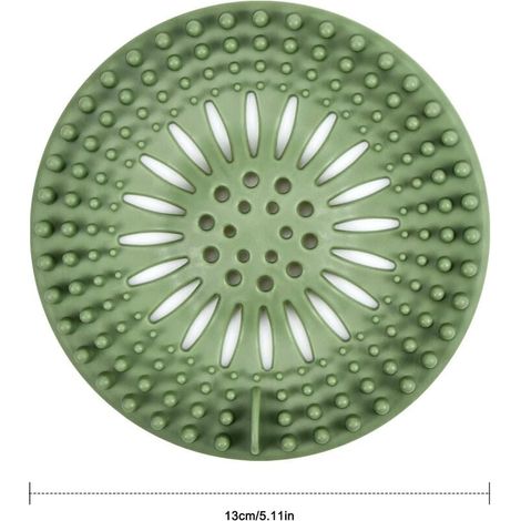 Paquete de 5 filtros de silicona para fregadero, filtro para cabello de ducha, filtro para atrapar cabello de ducha, cubiertas para desagüe de ducha, colador de desagüe de ducha, filtro de drenaje par (1/4)
