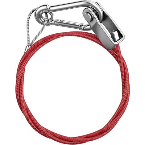 Brake and Tear Cable Wire Diameter 4 mm Safety Brake Cable with Carabiner for Braking Trailers Caravans Motorhomes Model B (1/5)