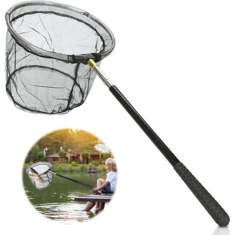 Épuisette télescopique, accessoires de pêche en plein air, épuisette de pêche pour enfants (1/5)