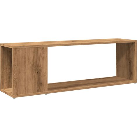 Mobile TV multimediale scaffale per televisione televisione buffet sala da pranzo soggiorno camera da letto rovere fatto a mano 100 x 24 x 32 cm derivati del legno marrone 020027248