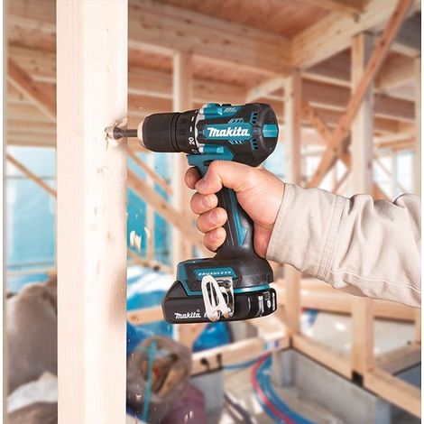 Makita – Perceuse visseuse 18V Li-ion 40Nm – Moteur sans charbon – 2 vitesses – Éclairage LED – Pour bois dur et béton armé — vue 5