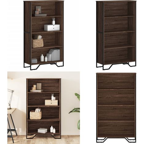 vidaXL Bibliothèque chêne marron 80x31x137,5 cm bois d'ingénierie (1/5)