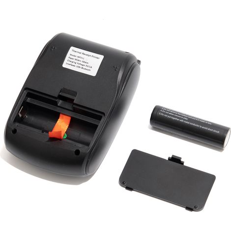 Imprimante de ticket portable 58mm thermique mobile sans fil BT mini compatible Android iOS Win avec 1 rouleau papier thermique pour restaurant supermarché commerce vente habillement (1/3)