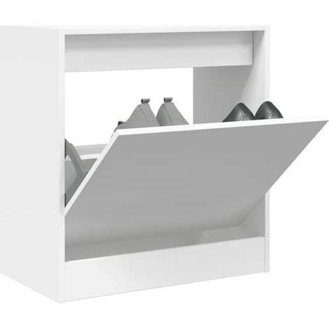 Schuhschrank Weiß 60x34x63,5 cm Holzwerkstoff