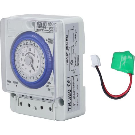 Mechanischer Zeitschalter mit flammhemmendem PC-Gehäuse für die Küche (100–240 V AC)