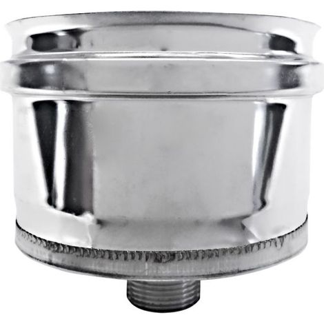 Tapón recolector de condensación para chimenea DN 150 tubo de acero inoxidable 316