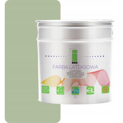 PITTURA MURALE AL LATTICE PER INTERNI VERDE SALVIA 2L POLONIA (1/5)