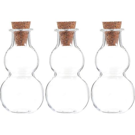 3 Stück transparente Treibflaschen