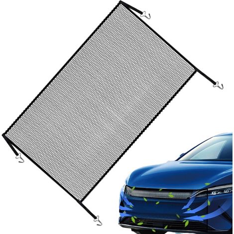 Grille de protection pour calandre automobile 105 x 85 cm (41,3 x 33,5 po) Multifonctionnelle et découpable Protection de calandre pour radiateur, capot, SUV, berline, camping-car, pick-up, remorqu (1/5)