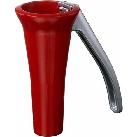 Cascanueces de acero inoxidable - Diseñado y fabricado en Suecia - Eficaz con nueces de todos los tamaños con mínimo esfuerzo - Cascanueces muy resistente y duradero - Color rojo (1/4)