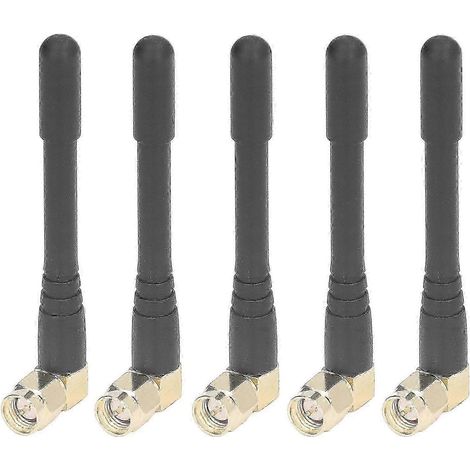 Antennes omnidirectionnelles coudées SMA mâles à gain élevé (lot de 5) pour systèmes sans fil (1/5)