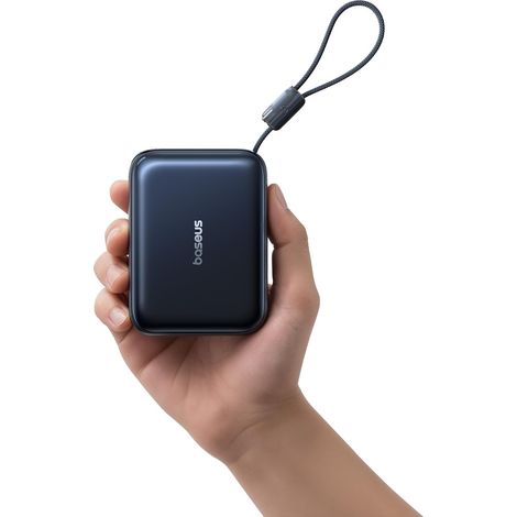 Mini Powerbank 20000mAh, 45W PD Power Bank Compacte avec Câble USB-C Intégré, Batterie Externe de Poche pour 17/16/15 Pro Max, 26/25 Ultra, iPad, Pixel 10/9 (1/5)