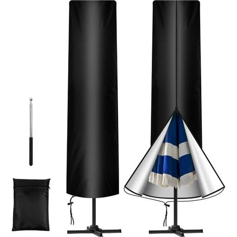 Schutzhülle für Deporte Sonnenschirm – Oxford-Stoff 210D – Mit Teleskopstange – Maße: 240 x 57/57 cm