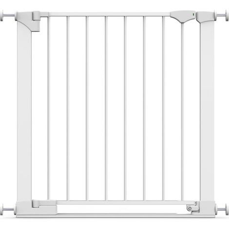 Safetots Barrière De Sécurité Avec Barre De Seuil Extra Basse, 75cm - 82cm, Blanc (1/5)
