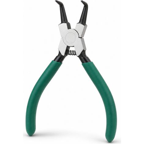 Pince à circlips 5 pouces bec coudé pour arbre intérieur extérieur (1/5)