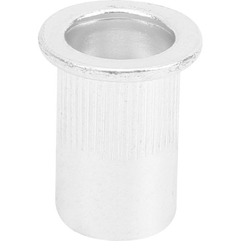 Lot de 100 écrous à sertir à tête plate en aluminium M10 à rainure verticale (1/5)
