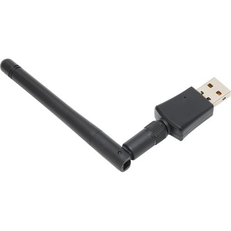 Adaptateur réseau Wi-Fi USB 2.0 sans fil 600M, récepteur Wi-Fi double bande 2,4 GHz/5 GHz avec antenne (1/5)