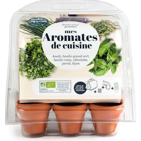 Mini serre de jardinage aromatiques à semer (1/5)