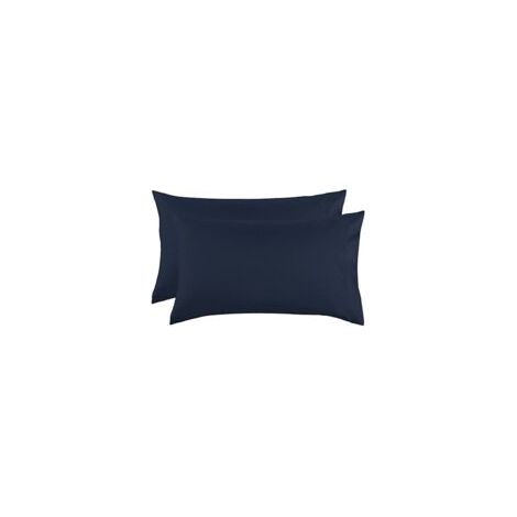 Taie d'oreiller (Marine) 51x76 cm - Lot de 2 taies d'oreiller (1/4)