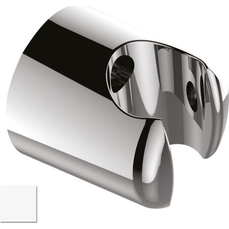 Support mural ABS fixe pour douchette blanc - BOSSINI C03000013 (1/2)