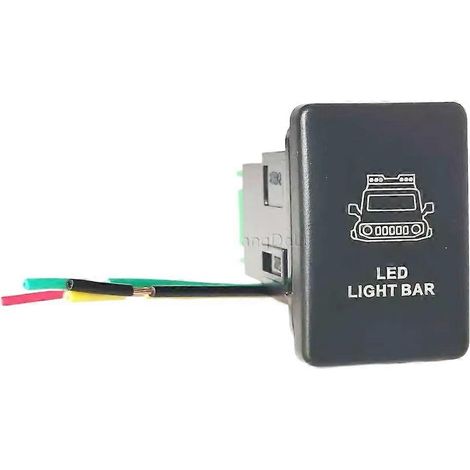 Barre lumineuse LED verte pour voiture, interrupteur marche/arrêt à bouton-poussoir pour Suzuki Jimny 2019 2020 2021 - Accessoires (1/5)