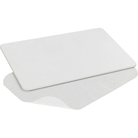Tapis de bain antidérapant en diatomite 60 x 39 cm – Absorption rapide – Séchage instantané – Revêtement antidérapant blanc (1/5)