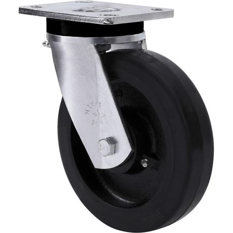 rueda giratora placa 10slr200-hgb hierro-goma negra natural eje bolas (1/3)