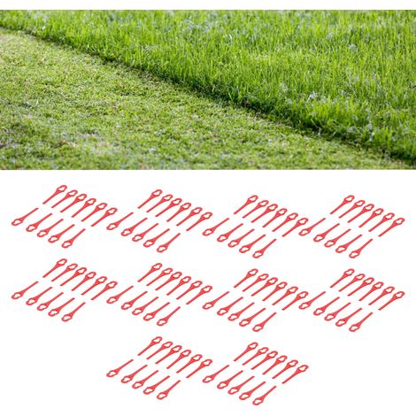 100 pièces de tondeuses à gazon à clipser neuves avec tête de lame à disque en plastique et lames en plastique (1/5)