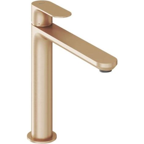Ravak Eleganta - Grifo de lavabo, oro rosa cepillado X070388 (1/3)