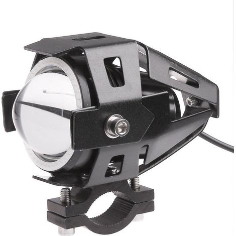 TRADE SHOP - Faro Anteriore Per Moto Quad Faretto Cree Led U 7 Con Bordo Cornice Colorata -