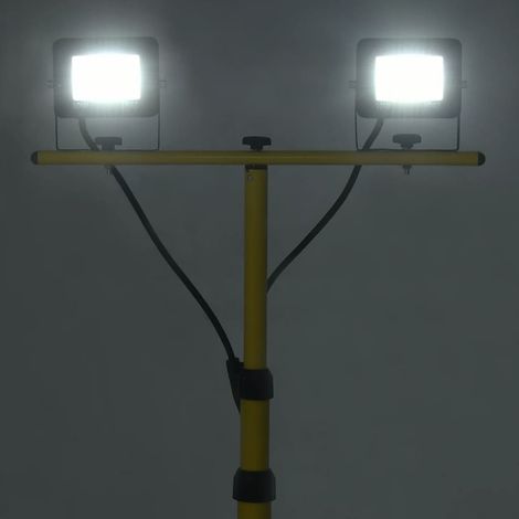 INLIFE Projecteur à LED 2x10 W Blanc froid avec trépied (1/5)