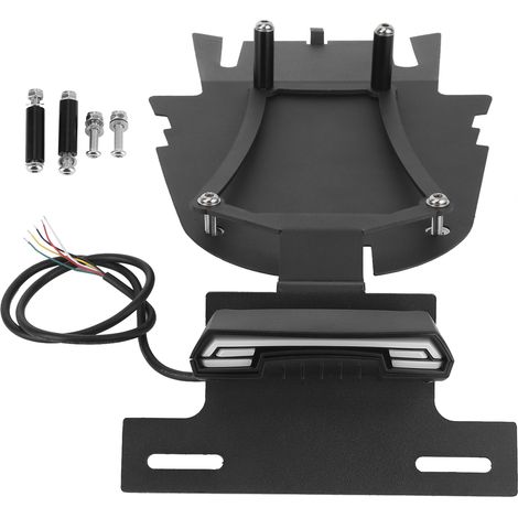 Support moto plaque d'immatriculation avec feu arrière LED, kit suppression garde-boue compatible Yamaha XSR 700 2016-2020 (1/5)