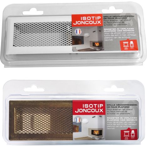 Rejilla de aire caliente blanca estándar – 190 x 60 mm JONCOUX