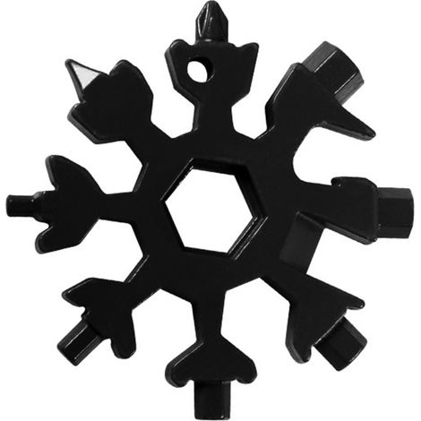 Clé à neige multifonctionnelle hexagonale en acier à haute teneur en carbone, outil à main universel et portable (1/5)